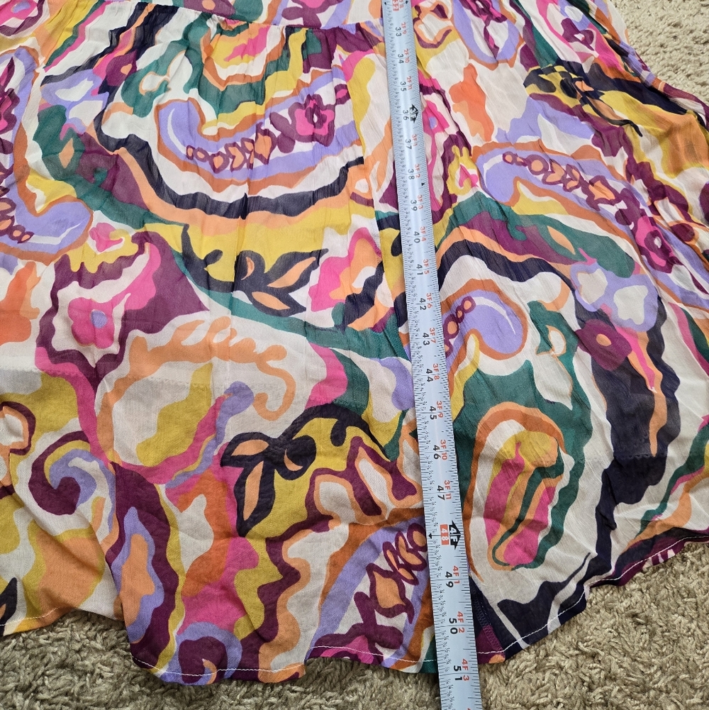Anthropologie Multicolor Abstract Print Maxi Dress - Picture 13 of 13